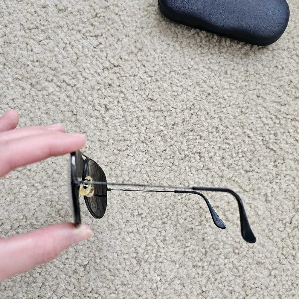 Vintage B&L Ray Ban USA sunglasses black frames mirror lenses